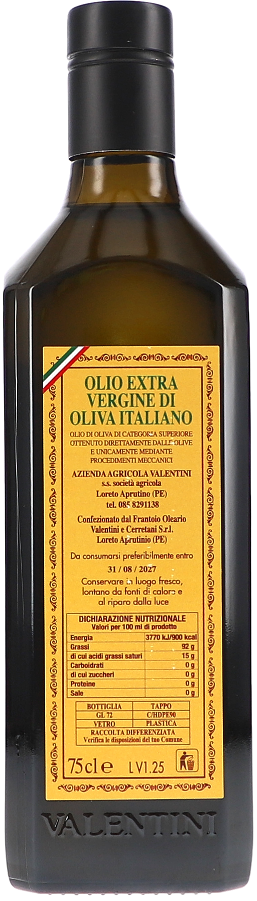 Olio Extra Vergine di Oliva LVI.25