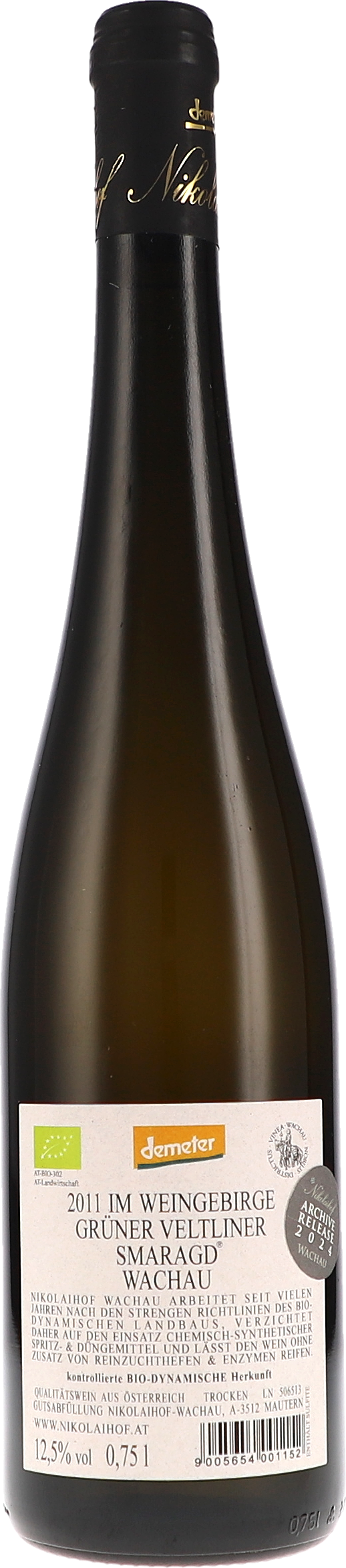 Im Weingebirge, Grüner Veltliner Smaragd trocken