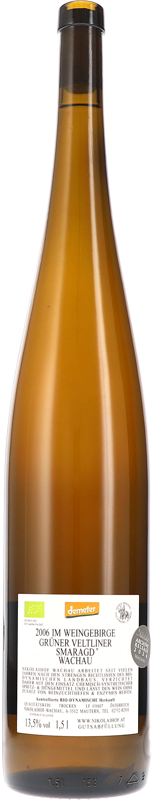 Im Weingebirge, Grüner Veltliner Smaragd trocken