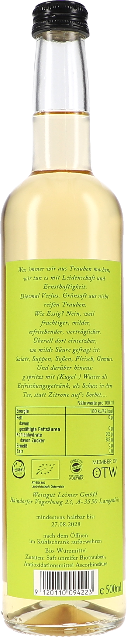 Verjus Grünsaft