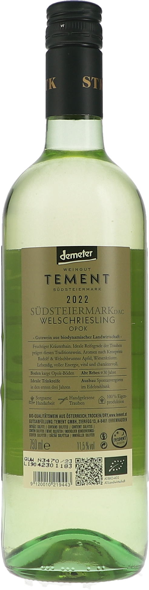 Welschriesling Opok, Südsteiermark DAC