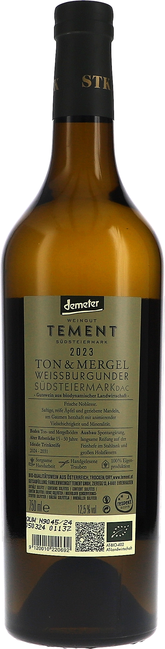 Weissburgunder "Ton & Mergel", Südsteiermark DAC