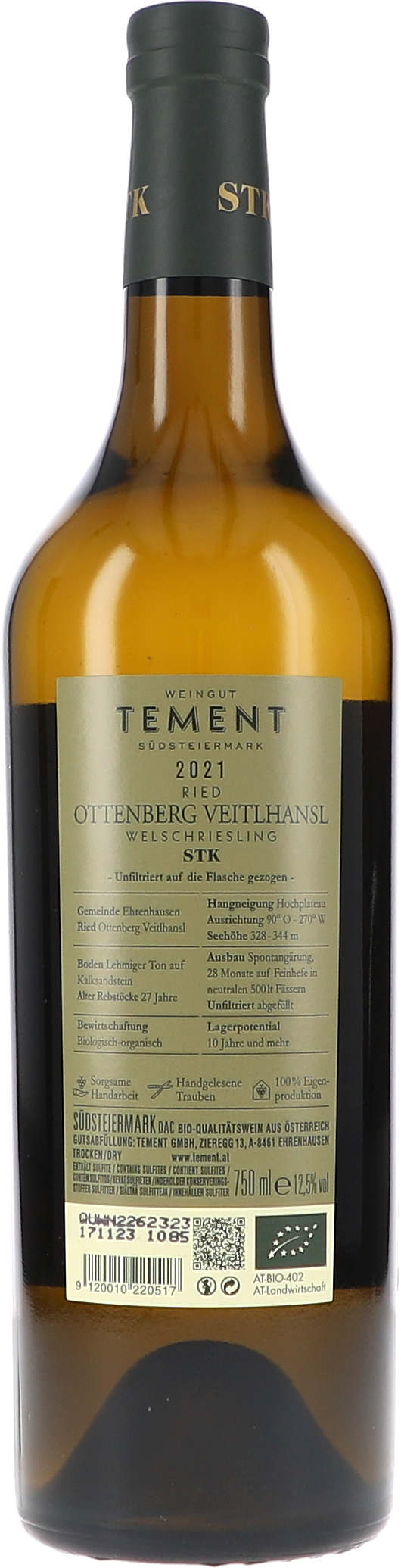 Welschriesling Ottenberg Veitlhansl, Südsteiermark DAC