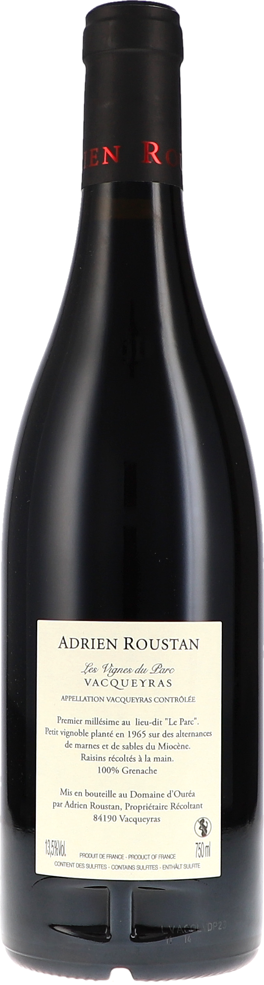 Vacqueyras rouge "Les Vignes du Parc" AOC