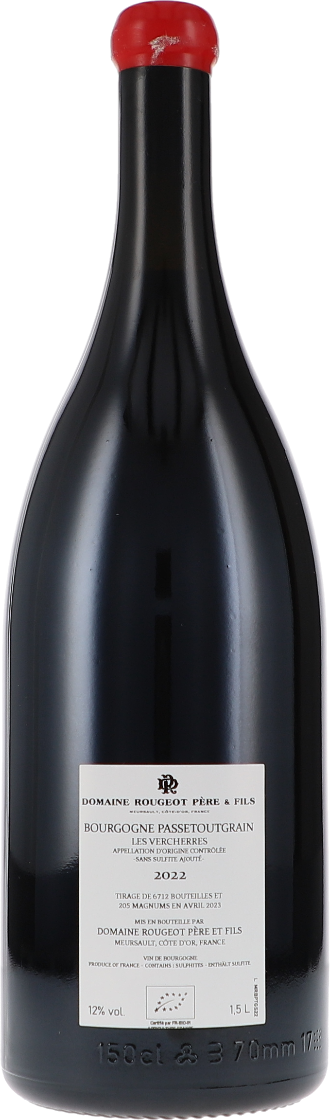 Bourgogne Passetoutgrain "Les Vercherres" Sans Sulfite Ajouté AOC