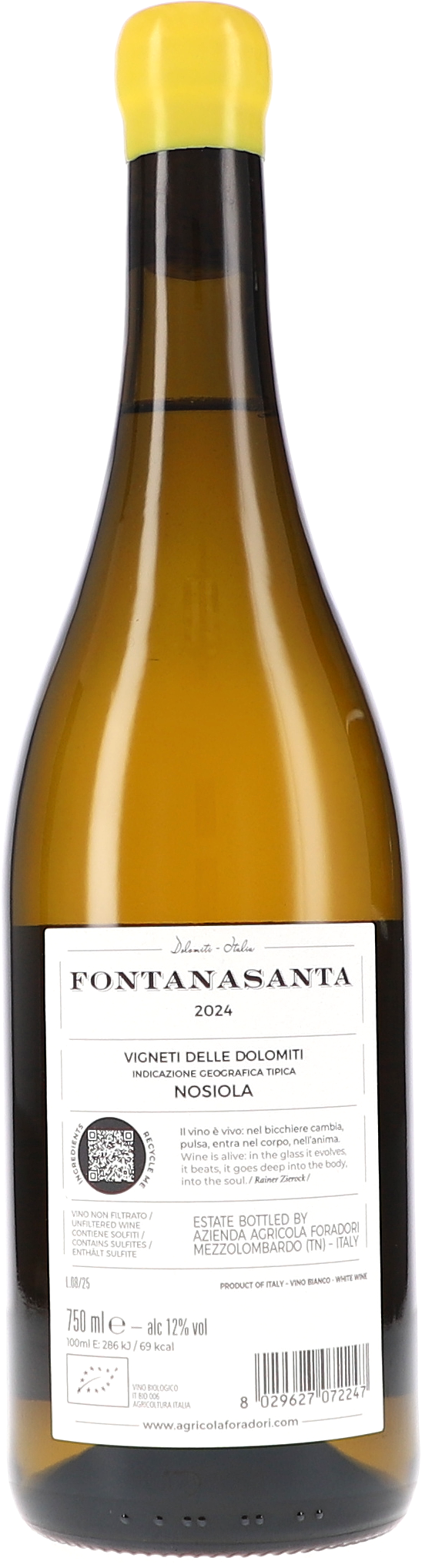 Fontanasanta Nosiola Vigneti delle Dolomiti IGT