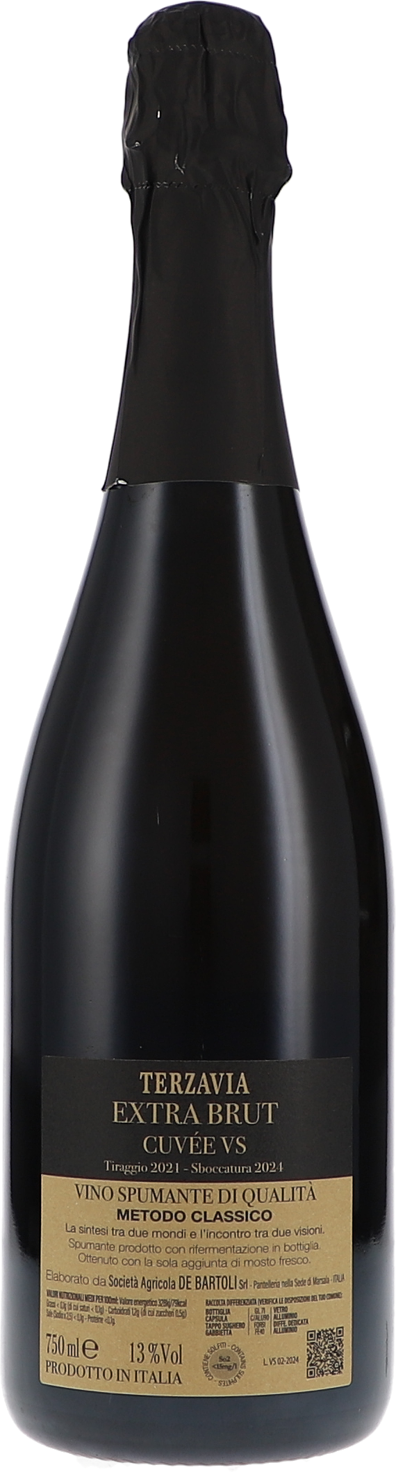 Metodo Classico "Terzavia" Cuvée VS deg. 2024, Brut Nature