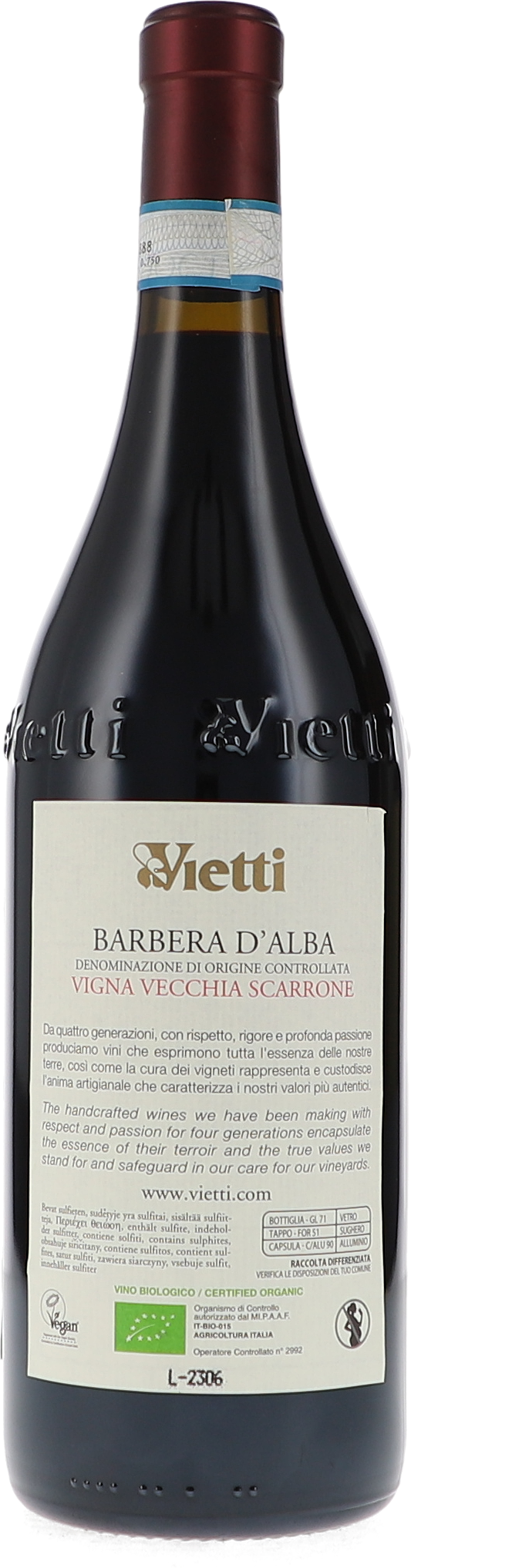 Barbera d'Alba DOC Scarrone Vigna Vecchia