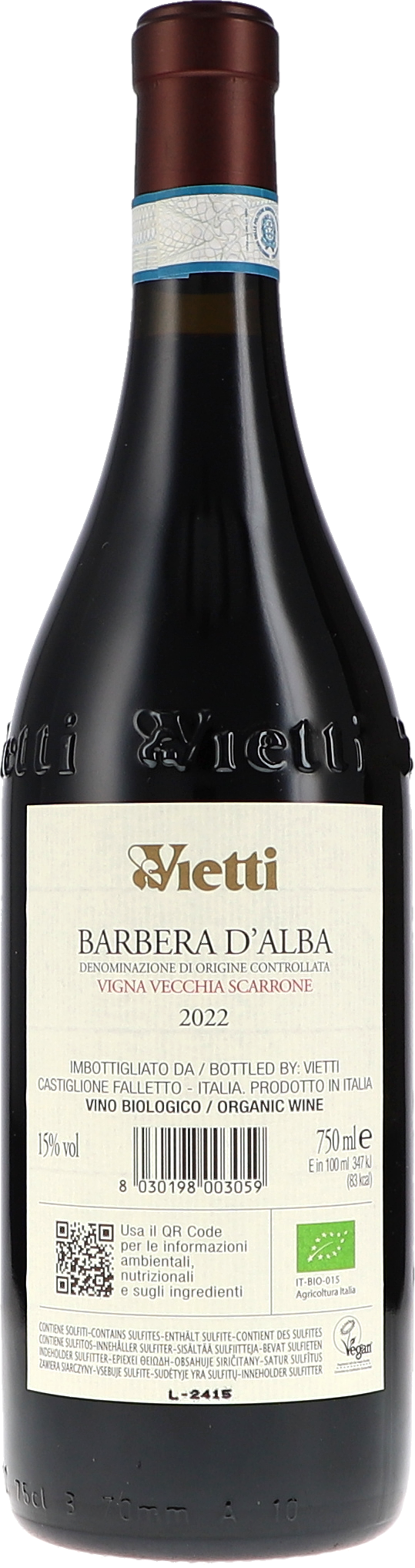 Barbera d'Alba DOC Scarrone Vigna Vecchia