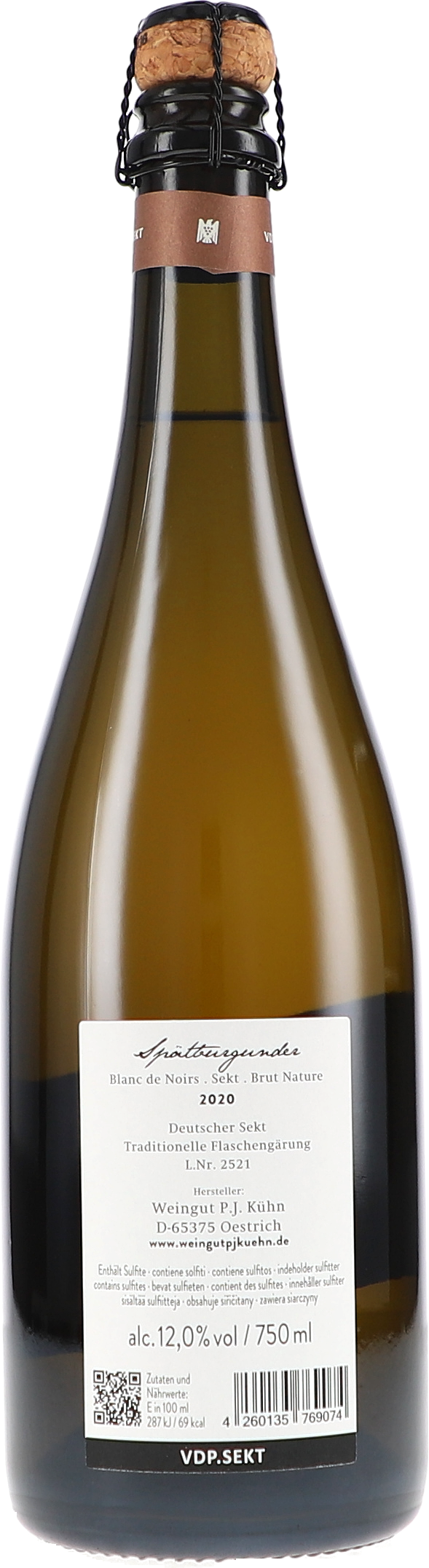 Blanc de Noirs Sekt, Brut Nature