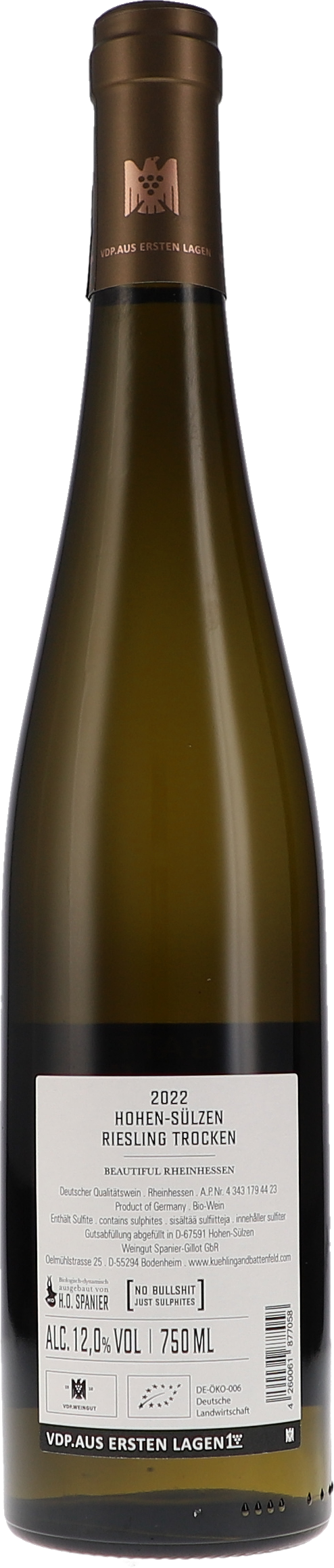 Riesling Hohen-Sülzen VDP Erste Lage