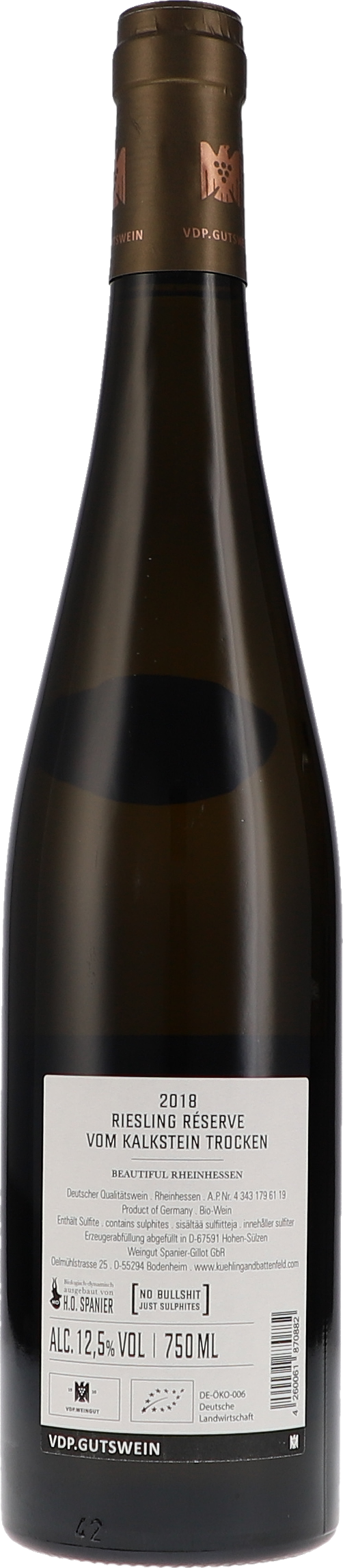 Riesling Réserve vom Kalkstein trocken "Treasure Collection"