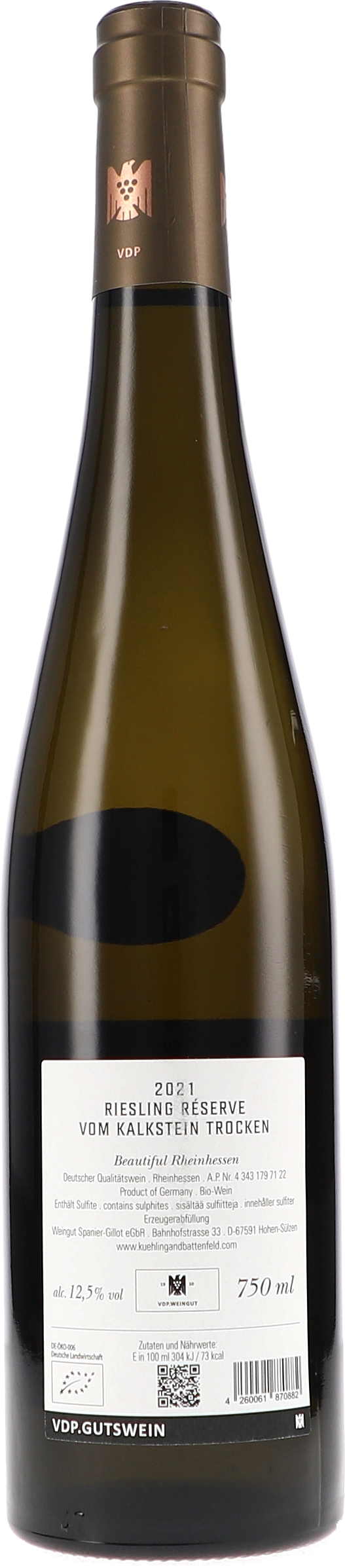 Riesling Réserve vom Kalkstein trocken "Treasure Collection"