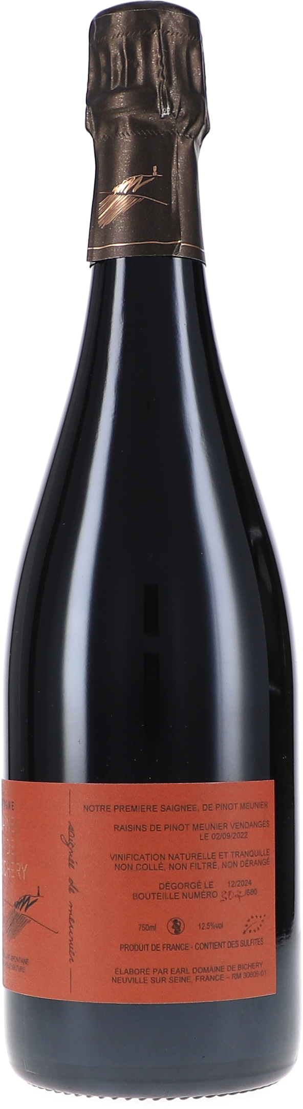 Saignee de Meunier, Parcellaire Spontané, Rosé Brut Nature