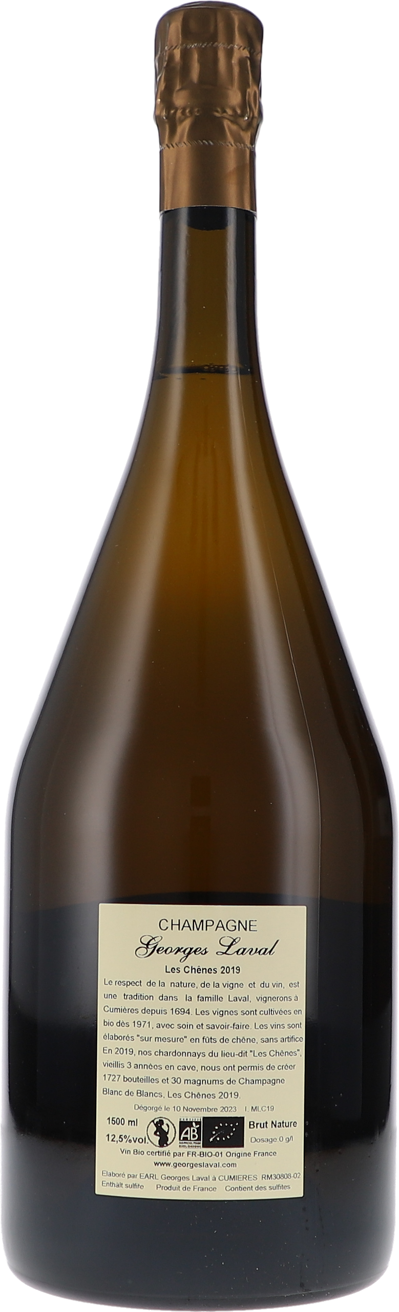 "Les Chênes" Cumières Premier Cru Brut Nature