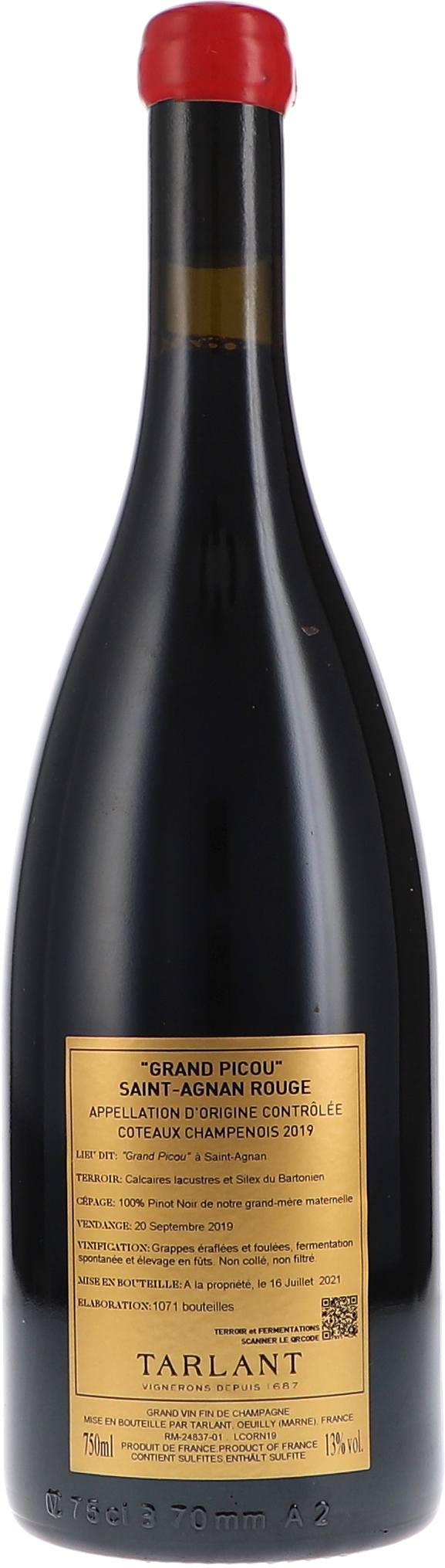 Coteaux Champenois Rouge, Grand Picou, Saint Agnan AOC