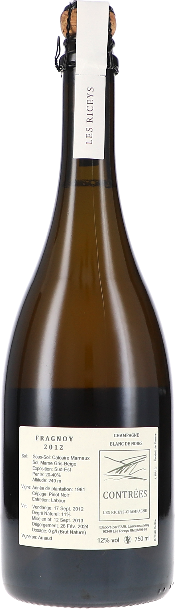 Contrées 4x750ml BdN Brut Nature: Fragnoy, Val Bazot, Escharère, Val du Clos