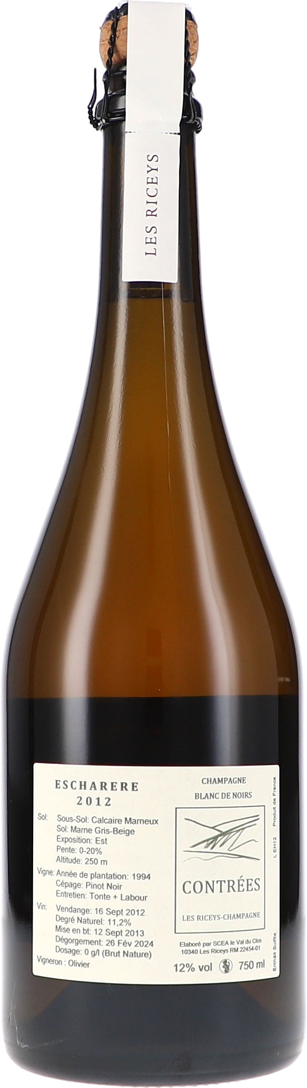 Contrées 4x750ml BdN Brut Nature: Fragnoy, Val Bazot, Escharère, Val du Clos