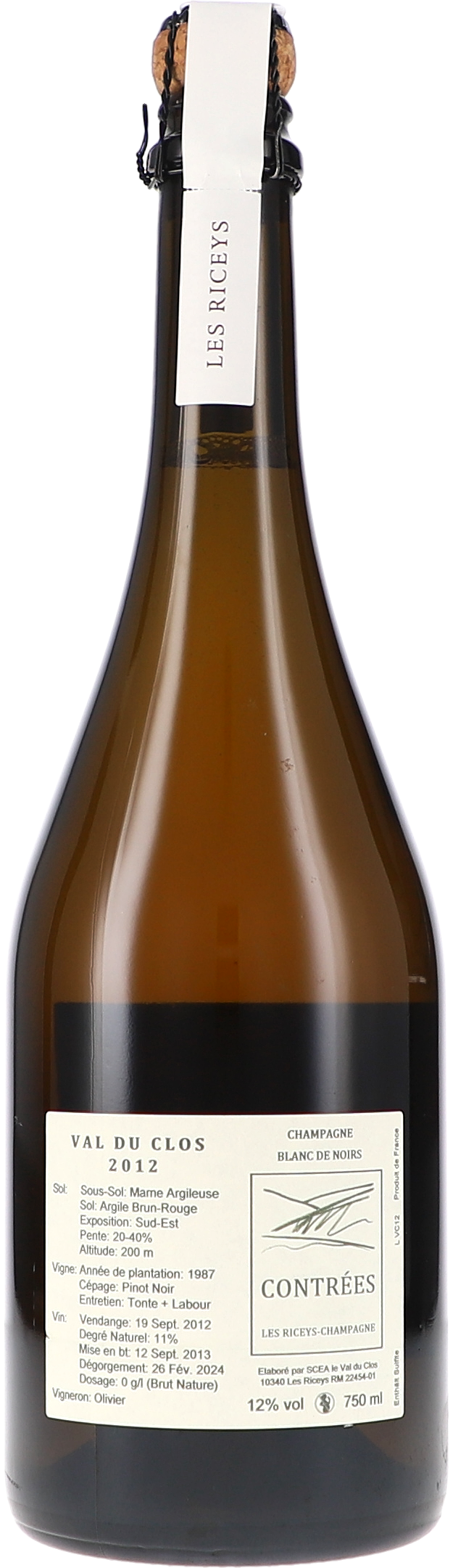 Contrées 4x750ml BdN Brut Nature: Fragnoy, Val Bazot, Escharère, Val du Clos