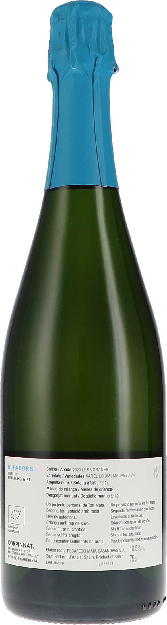 Bufadors, Les Voranes Brut Nature, ungeschwefelt