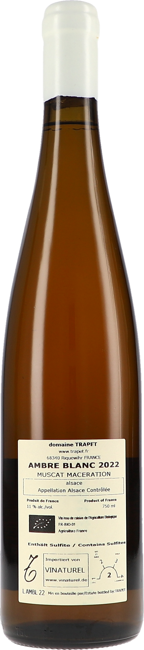 Ambre Blanc Muscat Maceration AOC