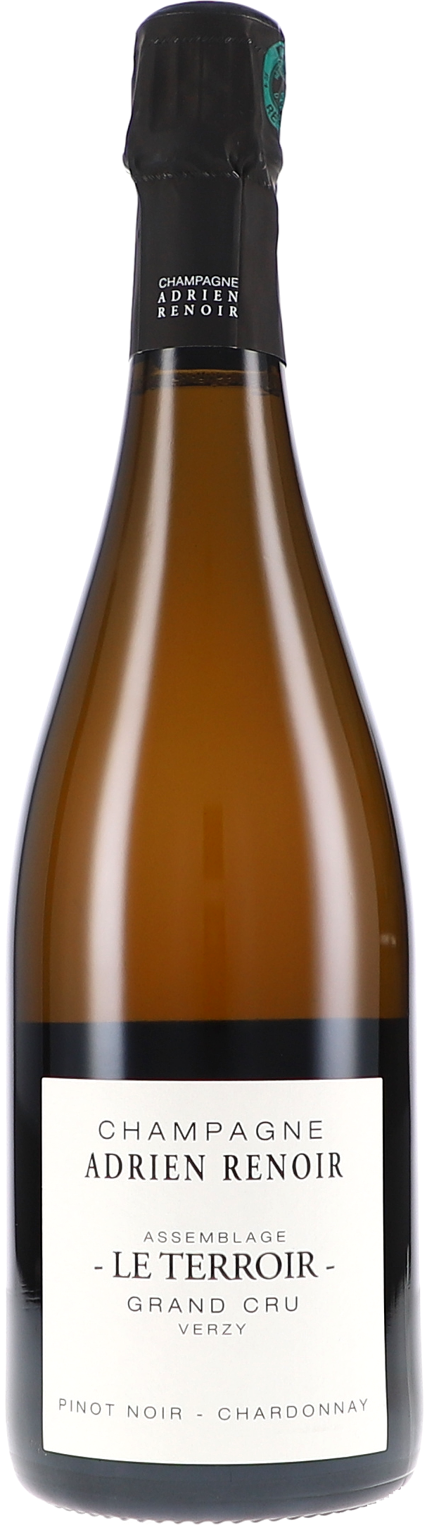 Le Terroir, Verzy Grand Cru Extra Brut L23/22 Champagne, Flasche, Champagne Adrien Renoir, Pinot Noir, Chardonnay