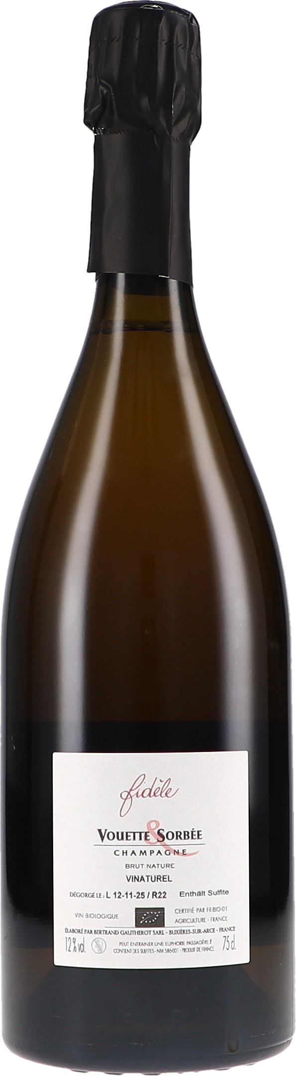 Sekt, Champagner, Flasche, Naturtrüber Wein, Etikett