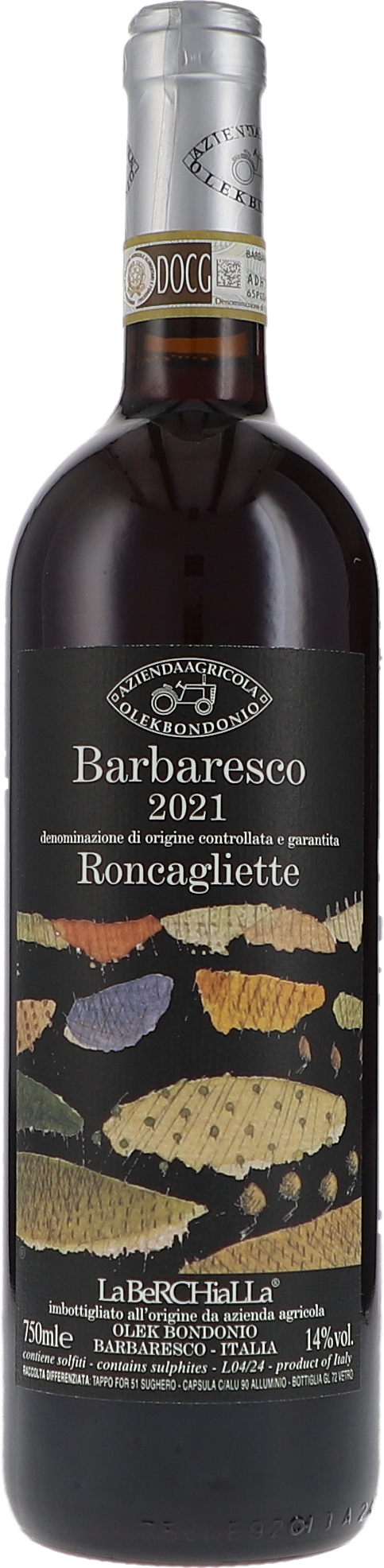 Barbaresco Roncagliette DOCG Alkohol, Bier, Getränk, Schnaps