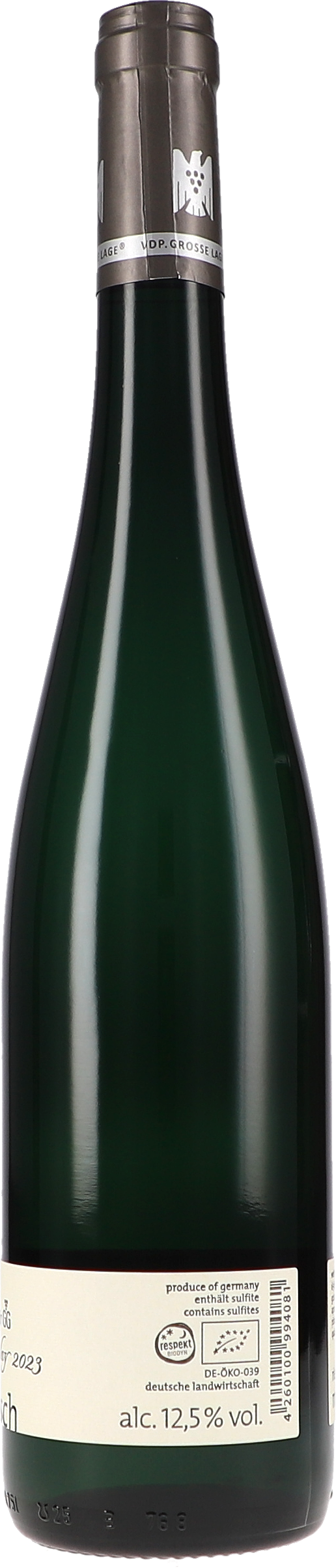 Weißwein, Flasche, Korken, Etikett, Inhalt 12,5%