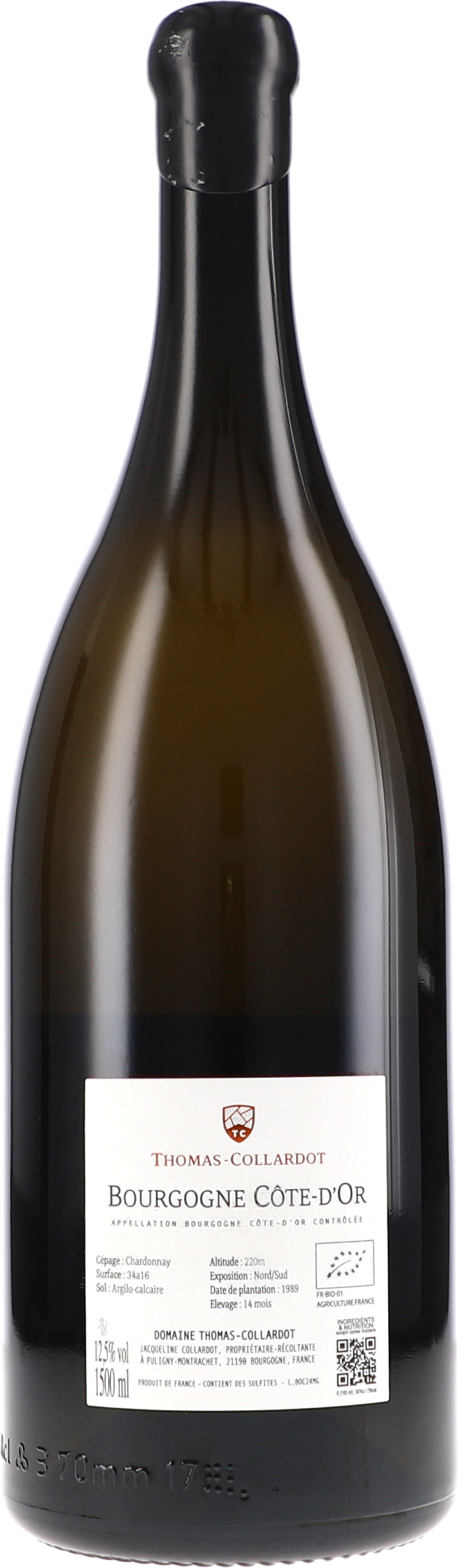 Weißwein, Bourgogne, Côte-d’Or, Flasche, Etikett