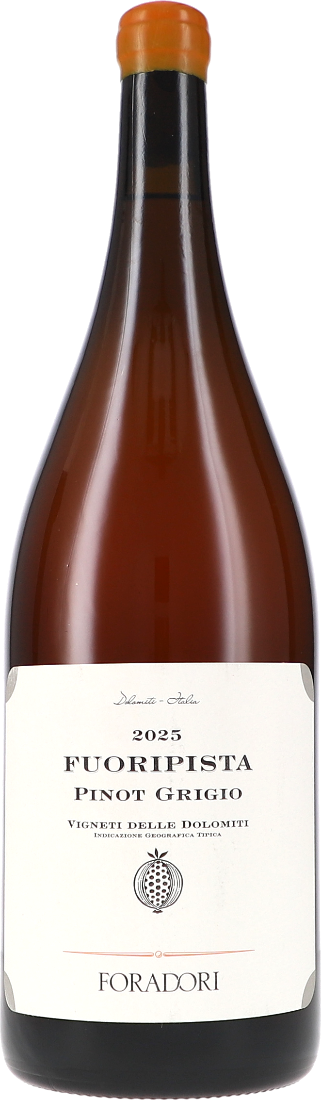 Weinflasche, Pinot Grigio, braunes Glas, Weißwein, Etikett