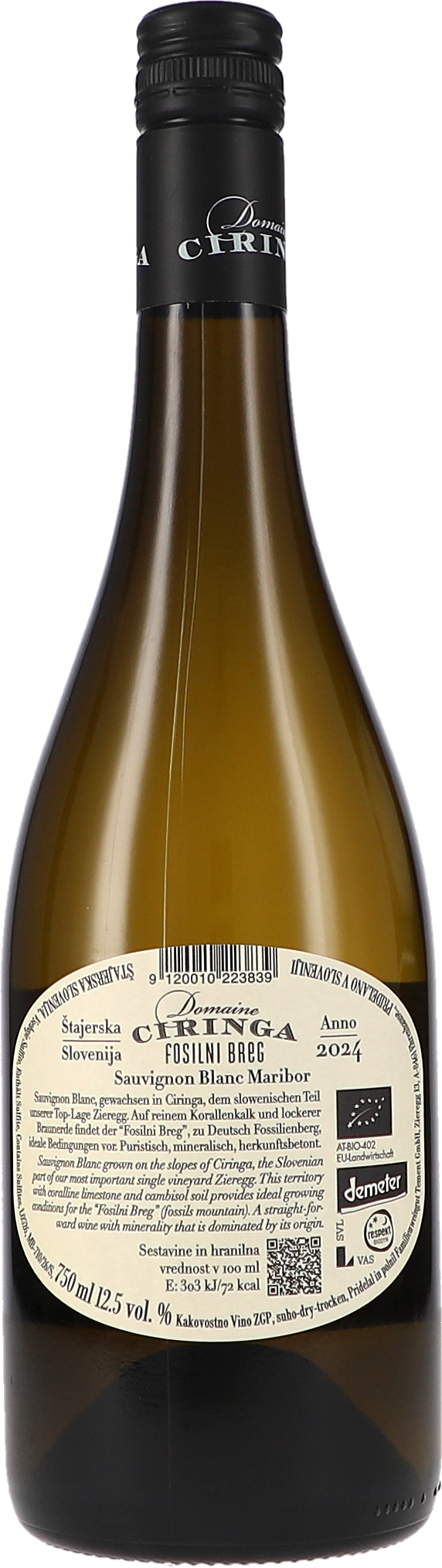 Weisswein, Sauvignon Blanc, Maribor, Flasche, Etikett