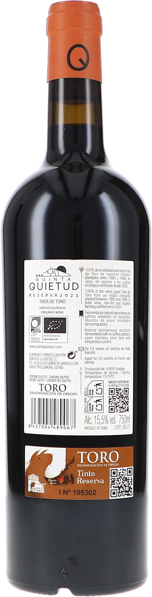 Rotwein, Tempranillo, Glasflasche, dunkelrot, Korkverschluss