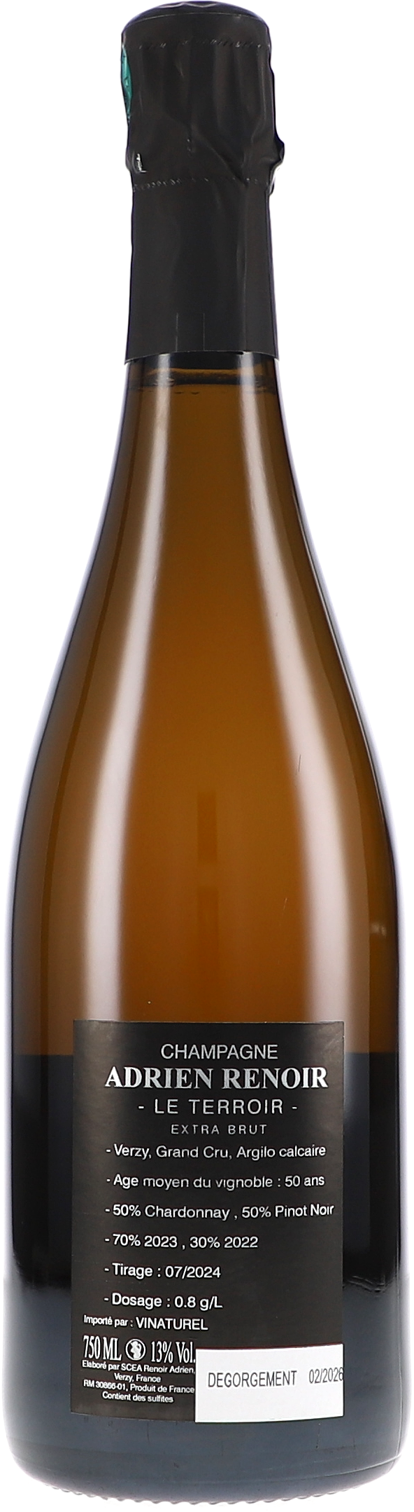 Sektflasche, Champagner, Brut, 70% Chardonnay, 50% Pinot Noir