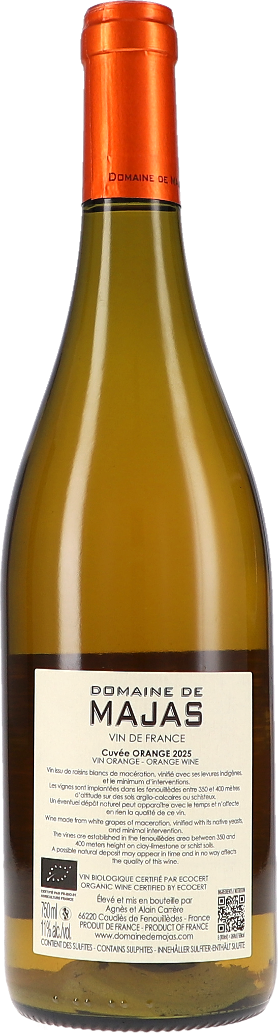 Weißwein, Petit Chardonnay, Flasche 750ml, Orange Cap, France
