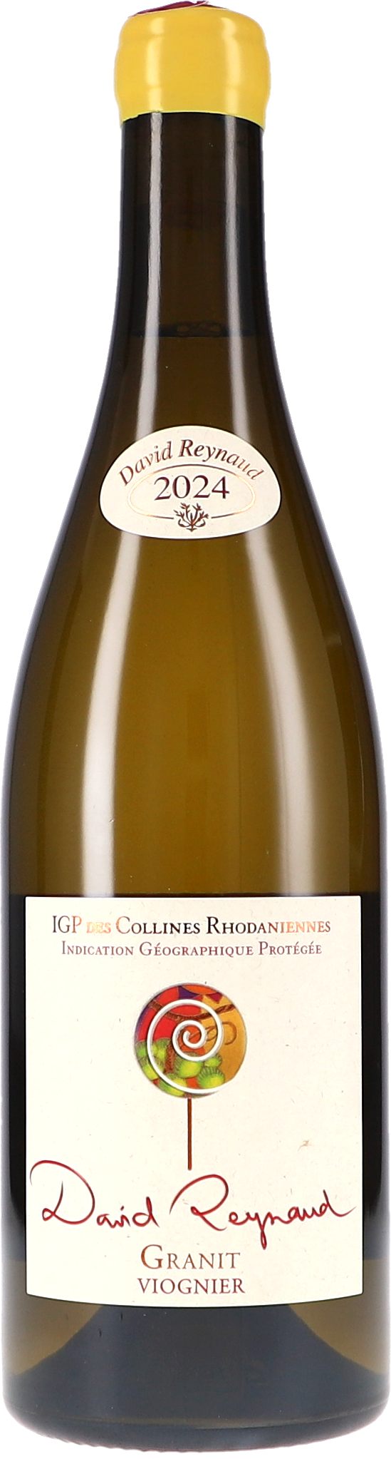 wein, weißer wein, granite viognier, 2024 jahrgang, flaschenetikett