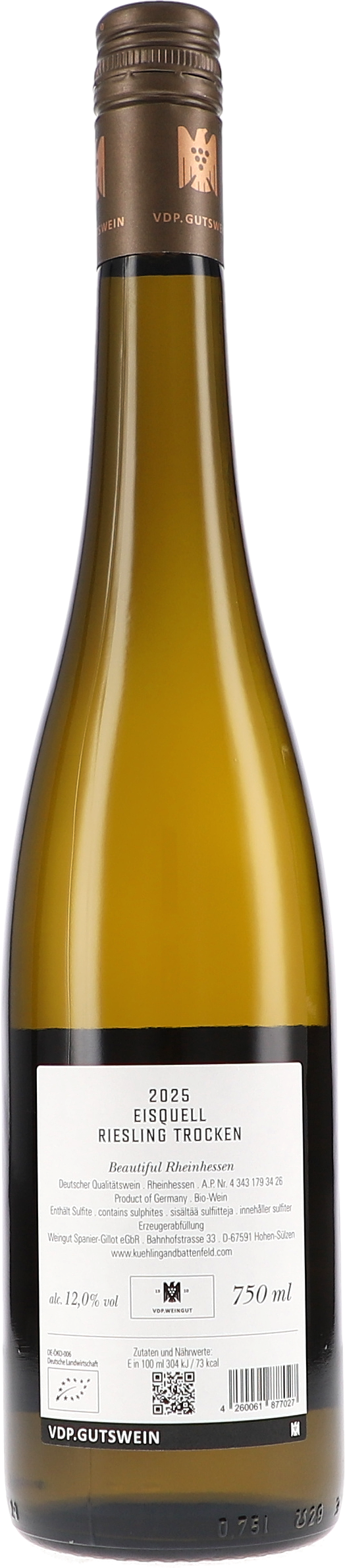 Weißwein, Riesling, Trocken, 750 ml, Flasche