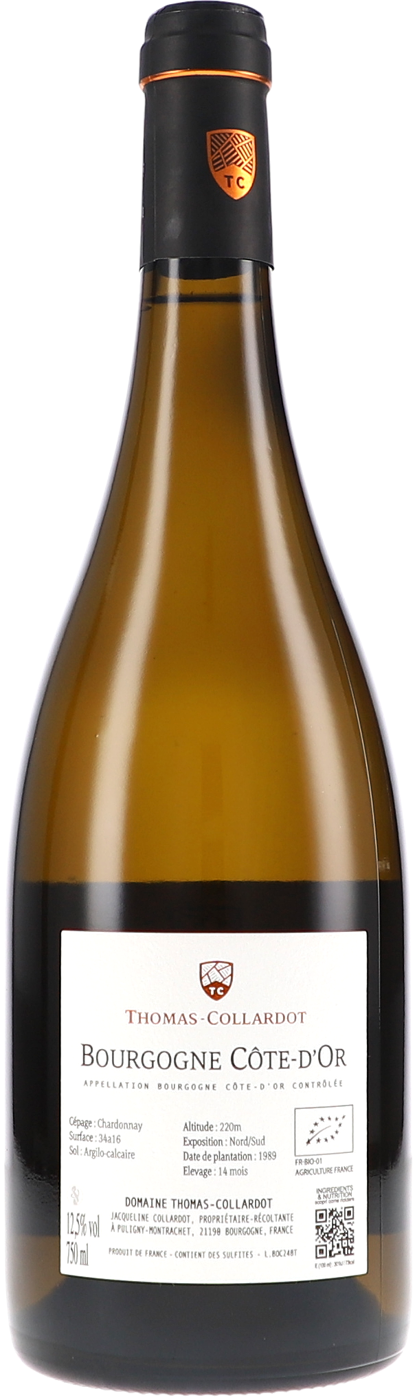 Weißwein, Bourgogne, Chardonnay, Flasche, Etikett