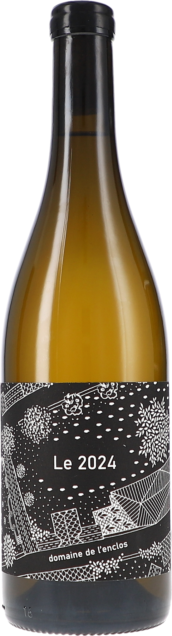 Weißwein, Flasche, Etikett, Domaine de l'enclos, Le 2024