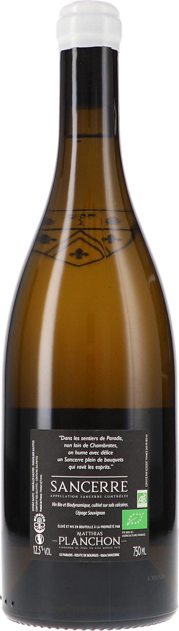 Sancerre, Weißwein, Flasche, 750ml, Bio