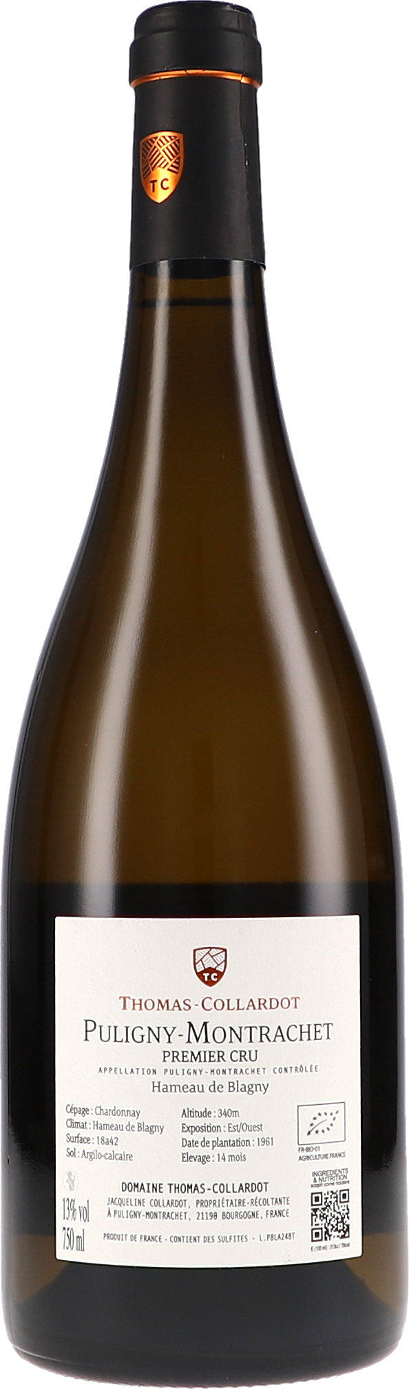 weinflasche, puligny-montrachet, premier cru, weißwein, glasflasche