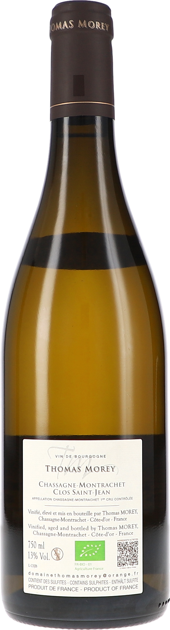 weißer Wein, Flasche, Chassagne-Montachet, 750 ml, organisch