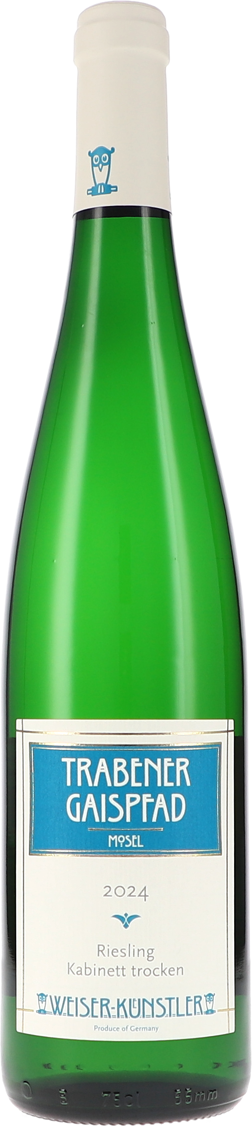 Trabener Gaispfad Riesling Kabinett trocken Flasche, Alkohol, Getränk, Bier
