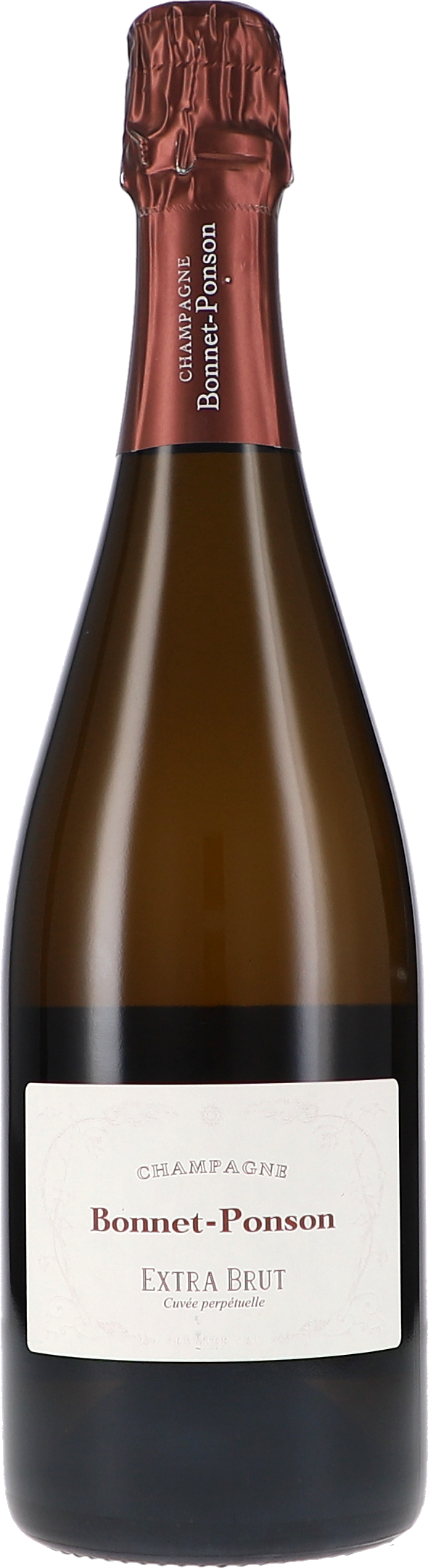 Champagner, Schaumwein, Extra Brut, dunkle Glasflasche, Bonnet-Ponson