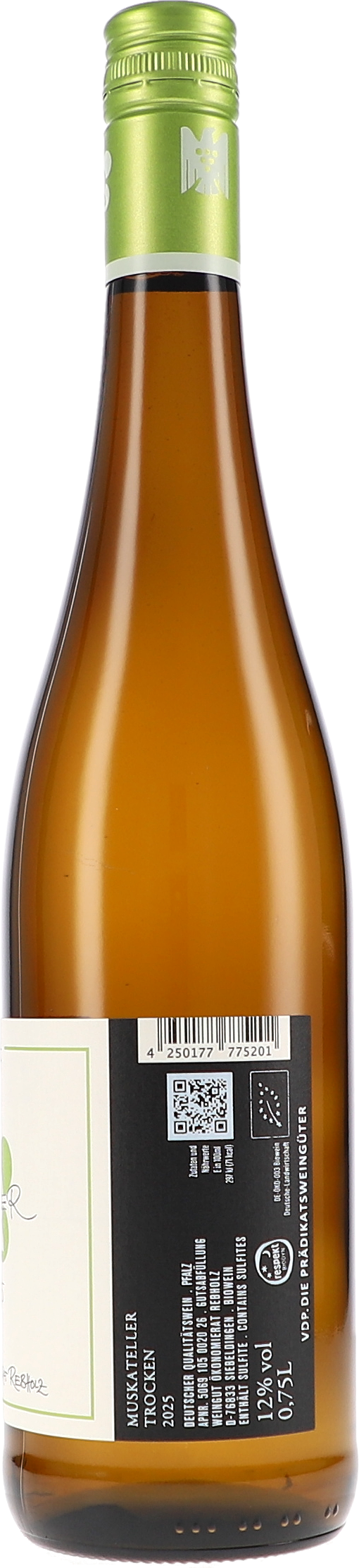 glänzende Flasche, Likörflasche, grüner Verschluss, braune Flüssigkeit, Etikett auf der Flasche