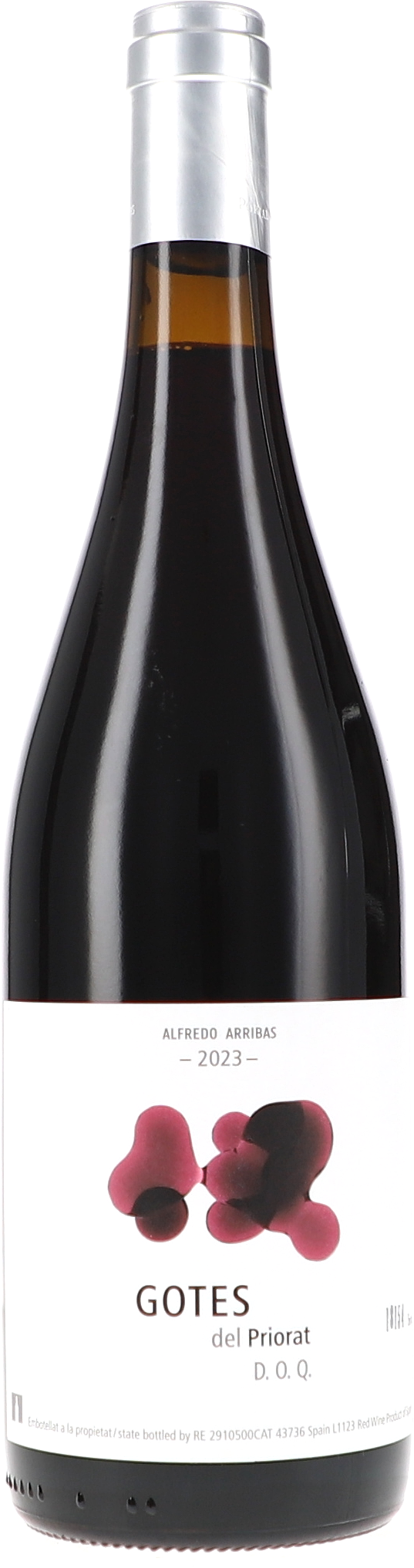 rotwein, weinflasche, glaslevel?, d.o.q., 2023