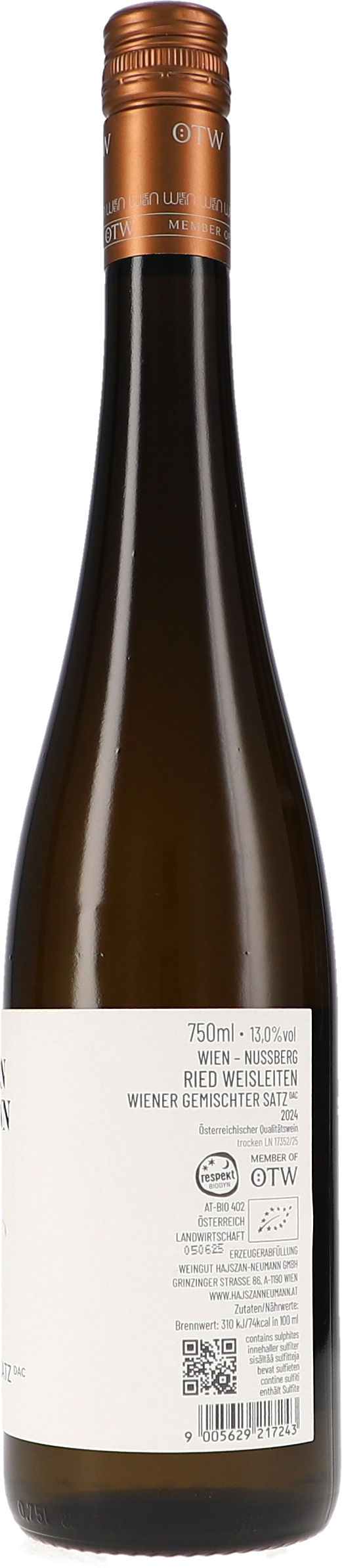 Weißwein, Weißwein Flasche, 750ml, Wein, Etikett