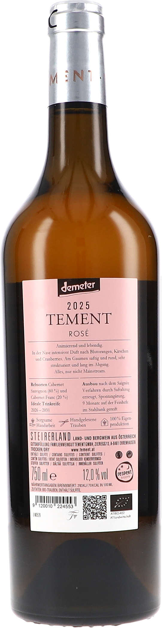 glasflasche, rosé-wein, pinkes-etikett, 750ml, alkohol