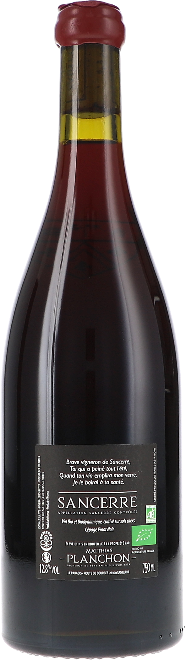 Weißwein, Rotwein, Sancerre, Flasche, Etikett