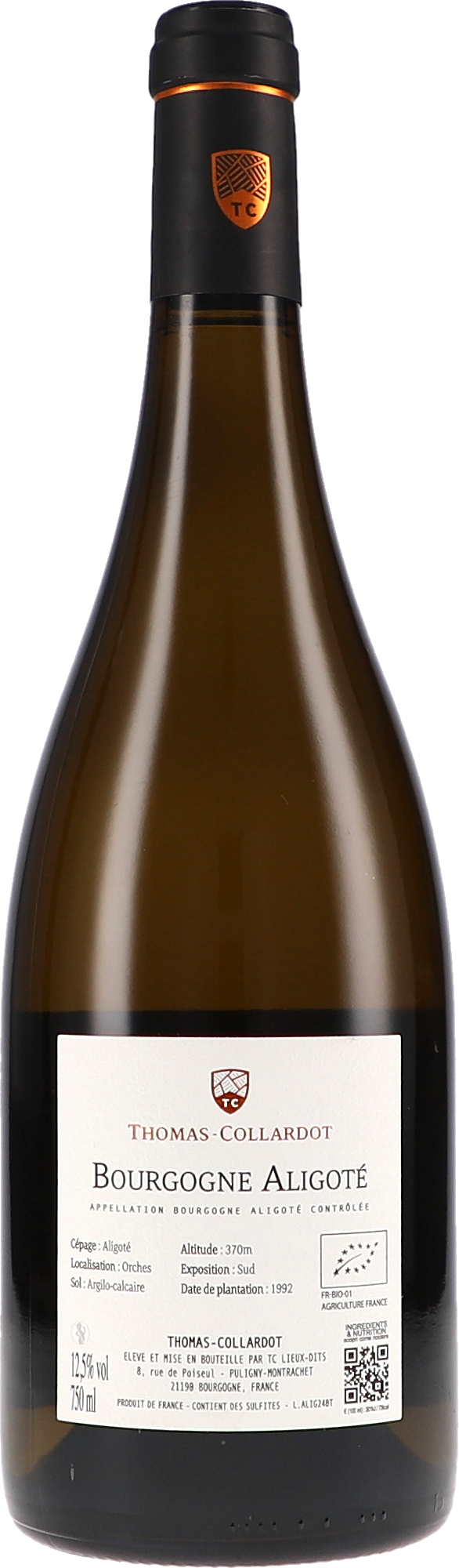 Weißwein, Bourgogne, Aligoté, Flasche, Etikett